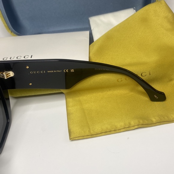 New - GUCCI GG0956S-003 54 Sunglass WOMAN ACETATE BLACK - Picture 12 of 15
